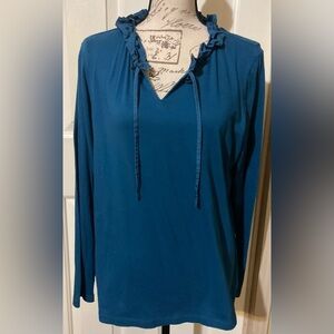 NWOT Ladies Size XL 18/20 Lands End Long sleeve Blouse